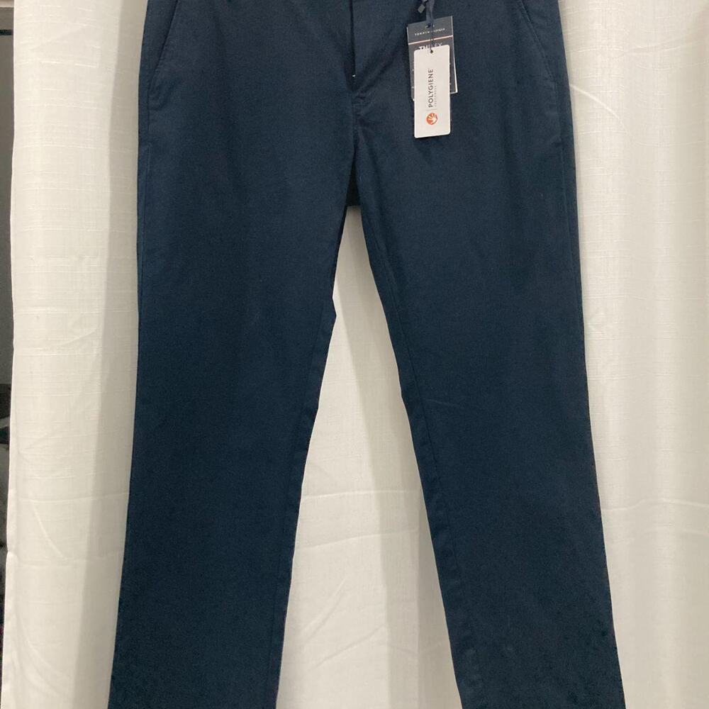 Tommy Hilfiger THflex 1985 Chino Pants Navy Blue Men's Size 34x30 NWT